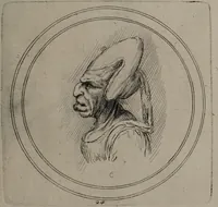 Picture 16 of 46 from Recueil de testes de caractère et de charges / dessinées par Leonard de Vinci ... et gravées par M. le C. de C. [i.e. le comte de Caylus]. (1730), leaf 53