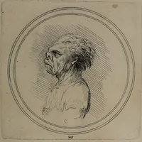 Picture 19 of 46 from Recueil de testes de caractère et de charges / dessinées par Leonard de Vinci ... et gravées par M. le C. de C. [i.e. le comte de Caylus]. (1730), leaf 59