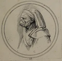 Picture 22 of 46 from Recueil de testes de caractère et de charges / dessinées par Leonard de Vinci ... et gravées par M. le C. de C. [i.e. le comte de Caylus]. (1730), leaf 61
