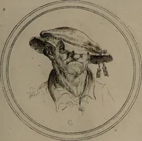 Picture 26 of 46 from Recueil de testes de caractère et de charges / dessinées par Leonard de Vinci ... et gravées par M. le C. de C. [i.e. le comte de Caylus]. (1730), leaf 69