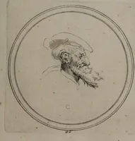 Picture 29 of 46 from Recueil de testes de caractère et de charges / dessinées par Leonard de Vinci ... et gravées par M. le C. de C. [i.e. le comte de Caylus]. (1730), leaf 71