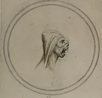 Picture 30 of 46 from Recueil de testes de caractère et de charges / dessinées par Leonard de Vinci ... et gravées par M. le C. de C. [i.e. le comte de Caylus]. (1730), leaf 73