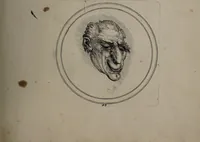 Picture 35 of 46 from Recueil de testes de caractère et de charges / dessinées par Leonard de Vinci ... et gravées par M. le C. de C. [i.e. le comte de Caylus]. (1730), leaf 77