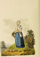 An illustration from The costume of the hereditary states of the House of Austria : displayed in fifty coloured engravings / with descriptions, and an introduction [in English and French]. Translated by R.C. Dallas. (1804)