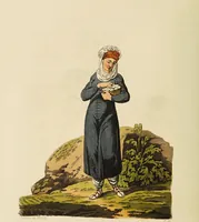 An illustration from The costume of the hereditary states of the House of Austria : displayed in fifty coloured engravings / with descriptions, and an introduction [in English and French]. Translated by R.C. Dallas. (1804)