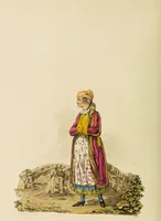 An illustration from The costume of the hereditary states of the House of Austria : displayed in fifty coloured engravings / with descriptions, and an introduction [in English and French]. Translated by R.C. Dallas. (1804)
