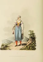 An illustration from The costume of the hereditary states of the House of Austria : displayed in fifty coloured engravings / with descriptions, and an introduction [in English and French]. Translated by R.C. Dallas. (1804)