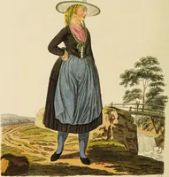 Picture 2 of 50 from The costume of the hereditary states of the House of Austria : displayed in fifty coloured engravings / with descriptions, and an introduction [in English and French]. Translated by R.C. Dallas. (1804), leaf 42