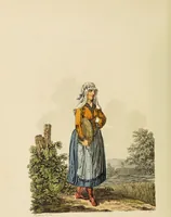 An illustration from The costume of the hereditary states of the House of Austria : displayed in fifty coloured engravings / with descriptions, and an introduction [in English and French]. Translated by R.C. Dallas. (1804)