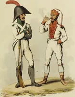 An illustration from Sketches of the country, character, and costume, in Portugal and Spain, made during the campaign, and on the route of the British army, in 1808 and 1809 / Engraved and coloured from the drawings by the Rev. William Bradford ... ; with incidental illustration, and appropriate descriptions, of each subject. (1809)