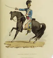 An illustration from Sketches of the country, character, and costume, in Portugal and Spain, made during the campaign, and on the route of the British army, in 1808 and 1809 / Engraved and coloured from the drawings by the Rev. William Bradford ... ; with incidental illustration, and appropriate descriptions, of each subject. (1809)