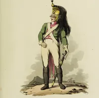 An illustration from Sketches of the country, character, and costume, in Portugal and Spain, made during the campaign, and on the route of the British army, in 1808 and 1809 / Engraved and coloured from the drawings by the Rev. William Bradford ... ; with incidental illustration, and appropriate descriptions, of each subject. (1809)
