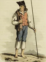 An illustration from Sketches of the country, character, and costume, in Portugal and Spain, made during the campaign, and on the route of the British army, in 1808 and 1809 / Engraved and coloured from the drawings by the Rev. William Bradford ... ; with incidental illustration, and appropriate descriptions, of each subject. (1809)