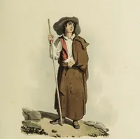 An illustration from Sketches of the country, character, and costume, in Portugal and Spain, made during the campaign, and on the route of the British army, in 1808 and 1809 / Engraved and coloured from the drawings by the Rev. William Bradford ... ; with incidental illustration, and appropriate descriptions, of each subject. (1809)