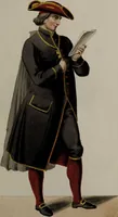 An illustration from Raccolta dei principali costumi religiosi e militari della corte pontificia, disegnati ... / da S. Marroni. (1840)