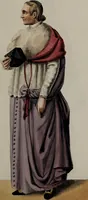 An illustration from Raccolta dei principali costumi religiosi e militari della corte pontificia, disegnati ... / da S. Marroni. (1840)