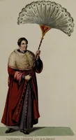 Picture 18 of 36 from Raccolta dei principali costumi religiosi e militari della corte pontificia, disegnati ... / da S. Marroni. (1840), leaf 39