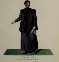 Picture 20 of 36 from Raccolta dei principali costumi religiosi e militari della corte pontificia, disegnati ... / da S. Marroni. (1840), leaf 43