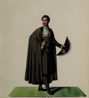 Picture 24 of 36 from Raccolta dei principali costumi religiosi e militari della corte pontificia, disegnati ... / da S. Marroni. (1840), leaf 51