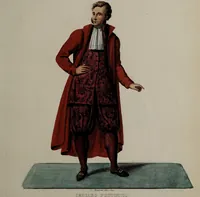 Picture 27 of 36 from Raccolta dei principali costumi religiosi e militari della corte pontificia, disegnati ... / da S. Marroni. (1840), leaf 57