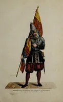 An illustration from Raccolta dei principali costumi religiosi e militari della corte pontificia, disegnati ... / da S. Marroni. (1840)