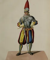 Picture 34 of 36 from Raccolta dei principali costumi religiosi e militari della corte pontificia, disegnati ... / da S. Marroni. (1840), leaf 69