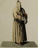 An illustration from Raccolta dei principali costumi religiosi e militari della corte pontificia, disegnati ... / da S. Marroni. (1840)