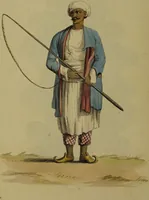 An illustration from The costume of Hindostan, elucidated by sixty coloured engravings / with descriptions in English and French, taken in the years 1798 and 1799. By Balt. Solvyns, of Calcutta. (1804)