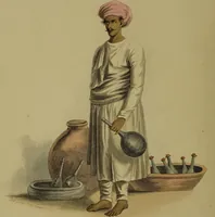 Picture 24 of 56 from The costume of Hindostan, elucidated by sixty coloured engravings / with descriptions in English and French, taken in the years 1798 and 1799. By Balt. Solvyns, of Calcutta. (1804), leaf 116