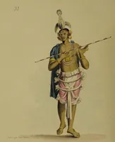 An illustration from The costume of Hindostan, elucidated by sixty coloured engravings / with descriptions in English and French, taken in the years 1798 and 1799. By Balt. Solvyns, of Calcutta. (1804)