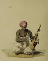 An illustration from The costume of Hindostan, elucidated by sixty coloured engravings / with descriptions in English and French, taken in the years 1798 and 1799. By Balt. Solvyns, of Calcutta. (1804)