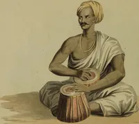 An illustration from The costume of Hindostan, elucidated by sixty coloured engravings / with descriptions in English and French, taken in the years 1798 and 1799. By Balt. Solvyns, of Calcutta. (1804)