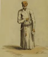 An illustration from The costume of Hindostan, elucidated by sixty coloured engravings / with descriptions in English and French, taken in the years 1798 and 1799. By Balt. Solvyns, of Calcutta. (1804)