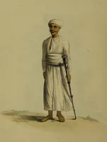 An illustration from The costume of Hindostan, elucidated by sixty coloured engravings / with descriptions in English and French, taken in the years 1798 and 1799. By Balt. Solvyns, of Calcutta. (1804)