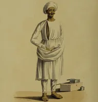 Picture 19 of 56 from The costume of Hindostan, elucidated by sixty coloured engravings / with descriptions in English and French, taken in the years 1798 and 1799. By Balt. Solvyns, of Calcutta. (1804), leaf 96