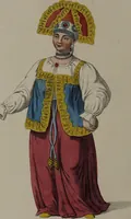 An illustration from The costume of the Russian Empire, illustrated by a series of seventy-three engravings / With descriptions in English and French. (1803)