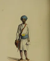 An illustration from The costume of Indostan, elucidated by sixty coloured engravings; with descriptions in English and French, taken in the years 1798 and 1799 / By Balt. Solvyns. (1804)