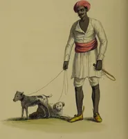 An illustration from The costume of Indostan, elucidated by sixty coloured engravings; with descriptions in English and French, taken in the years 1798 and 1799 / By Balt. Solvyns. (1804)