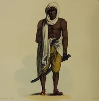 An illustration from The costume of Indostan, elucidated by sixty coloured engravings; with descriptions in English and French, taken in the years 1798 and 1799 / By Balt. Solvyns. (1804)