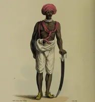 An illustration from The costume of Indostan, elucidated by sixty coloured engravings; with descriptions in English and French, taken in the years 1798 and 1799 / By Balt. Solvyns. (1804)