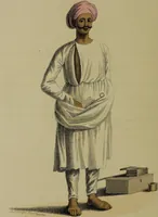 Picture 18 of 50 from The costume of Indostan, elucidated by sixty coloured engravings; with descriptions in English and French, taken in the years 1798 and 1799 / By Balt. Solvyns. (1804), leaf 96