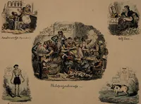 Picture 1 of 8 from Phrenological illustrations, or an artist's view of the craniological system of Doctors Gall and Spurzheim / By George Cruikshank. (1827), leaf 11