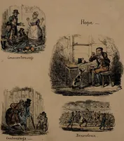 Picture 7 of 8 from Phrenological illustrations, or an artist's view of the craniological system of Doctors Gall and Spurzheim / By George Cruikshank. (1827), leaf 21
