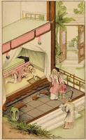 An illustration from The Chinese opium smoker : Twelve coloured illustrations showing the ruin which our opium trade with China is bringing upon that country. (1875)