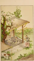 An illustration from The Chinese opium smoker : Twelve coloured illustrations showing the ruin which our opium trade with China is bringing upon that country. (1875)