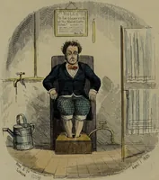An illustration from Pleasures of the water cure / by a patient who has been well drench'd and wrench'd and restored to health. (1860)
