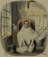 An illustration from Pleasures of the water cure / by a patient who has been well drench'd and wrench'd and restored to health. (1860)