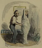 An illustration from Pleasures of the water cure / by a patient who has been well drench'd and wrench'd and restored to health. (1860)