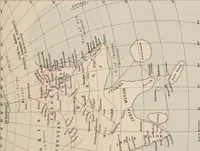 An illustration from Martin Behaim, his life and his globe / by E.G. Ravenstein ; with a facsimile of the globe printed in colours, eleven maps and seventeen illustrations. (1908)