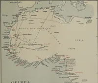 An illustration from Martin Behaim, his life and his globe / by E.G. Ravenstein ; with a facsimile of the globe printed in colours, eleven maps and seventeen illustrations. (1908)